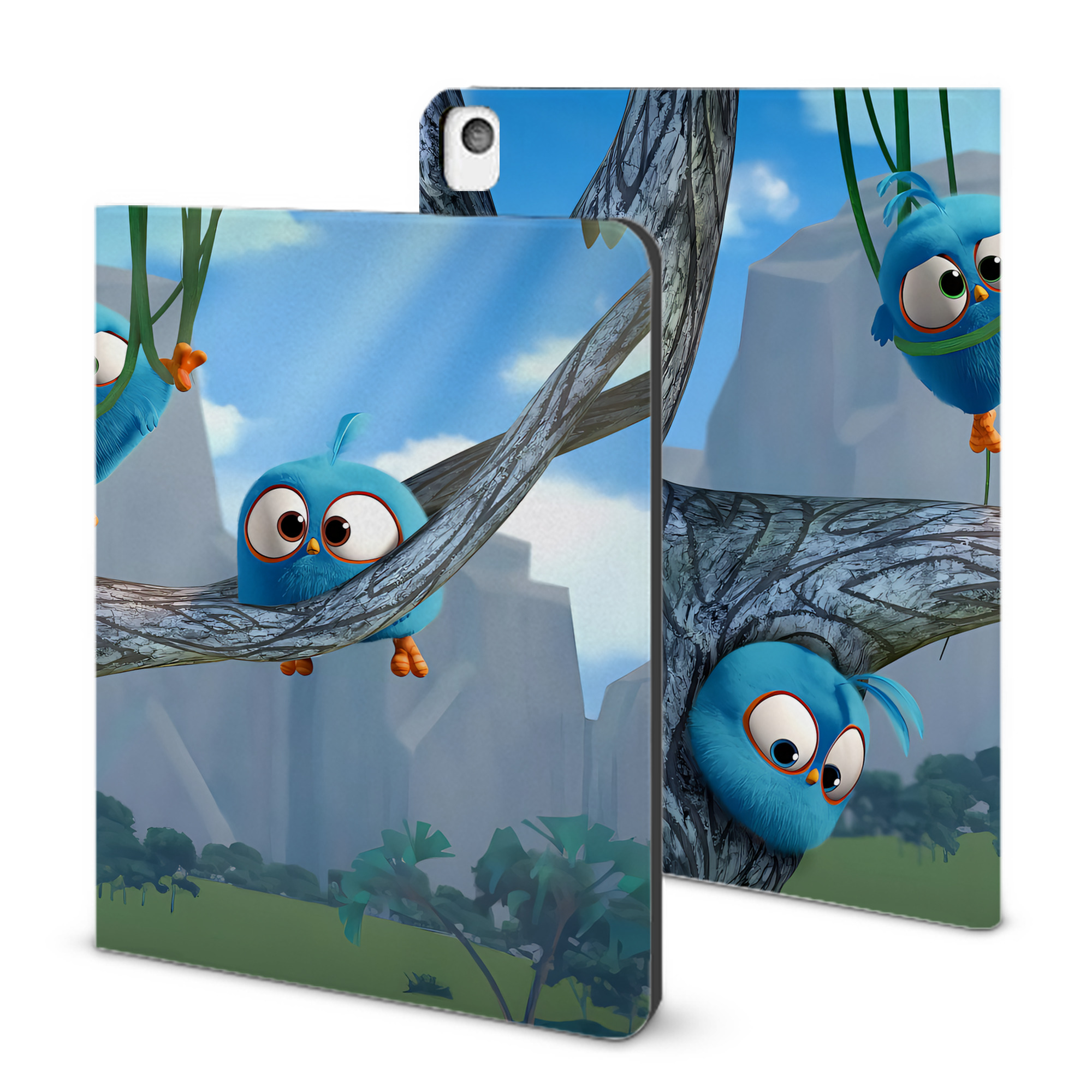 （画像用） Angry Birds アングリーバード IPadケース ペンホルダー付き ブックスタイルデザイン